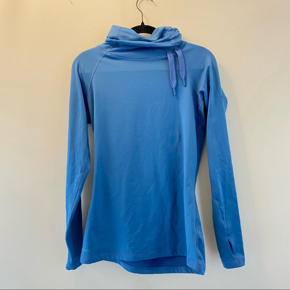 Blue Nike Workout Turtleneck Jacket